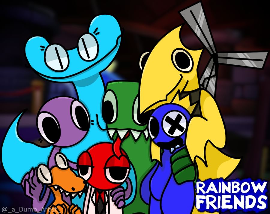 Game Jolt on X: Rainbow Friends fan art 🌈🖌️💕 By MuhammadAliAkbar1,  ValeraBro12, Razby and Dark-revenge on Game Jolt ⚡ More #RainbowFriends  here:  #Roblox #rainbowfriendsfanart   / X