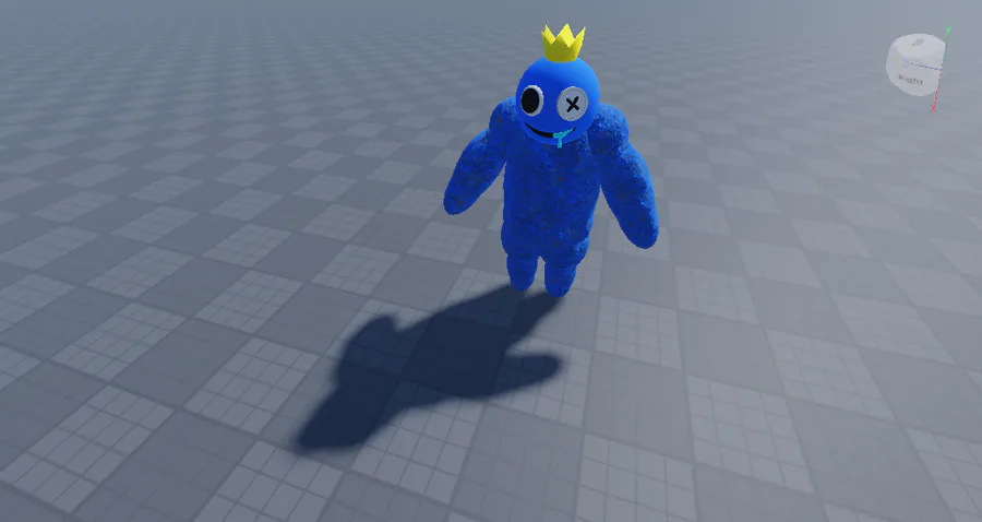 Here. Making a rainbow friends multiplayer game. there are all blue skins.  : r/roblox