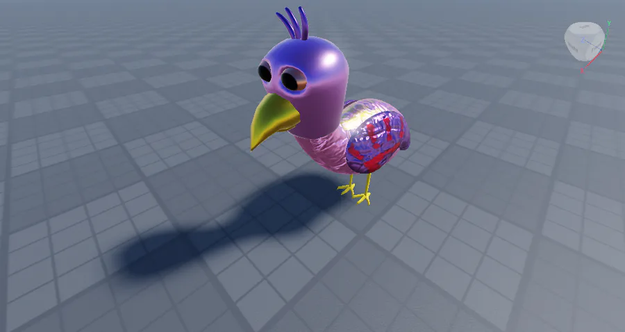 Whapple50 on Game Jolt: Stylized Opila Bird made in blender!