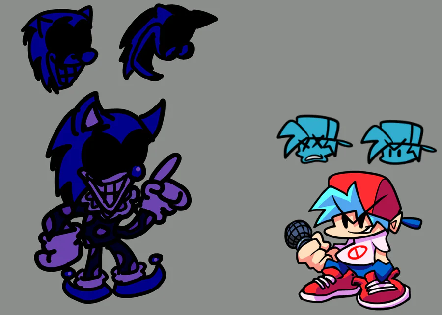 HOW TO DRAW MAJIN SONIC FRIDAY NIGHT FUNKIN, STEP BY STEP
