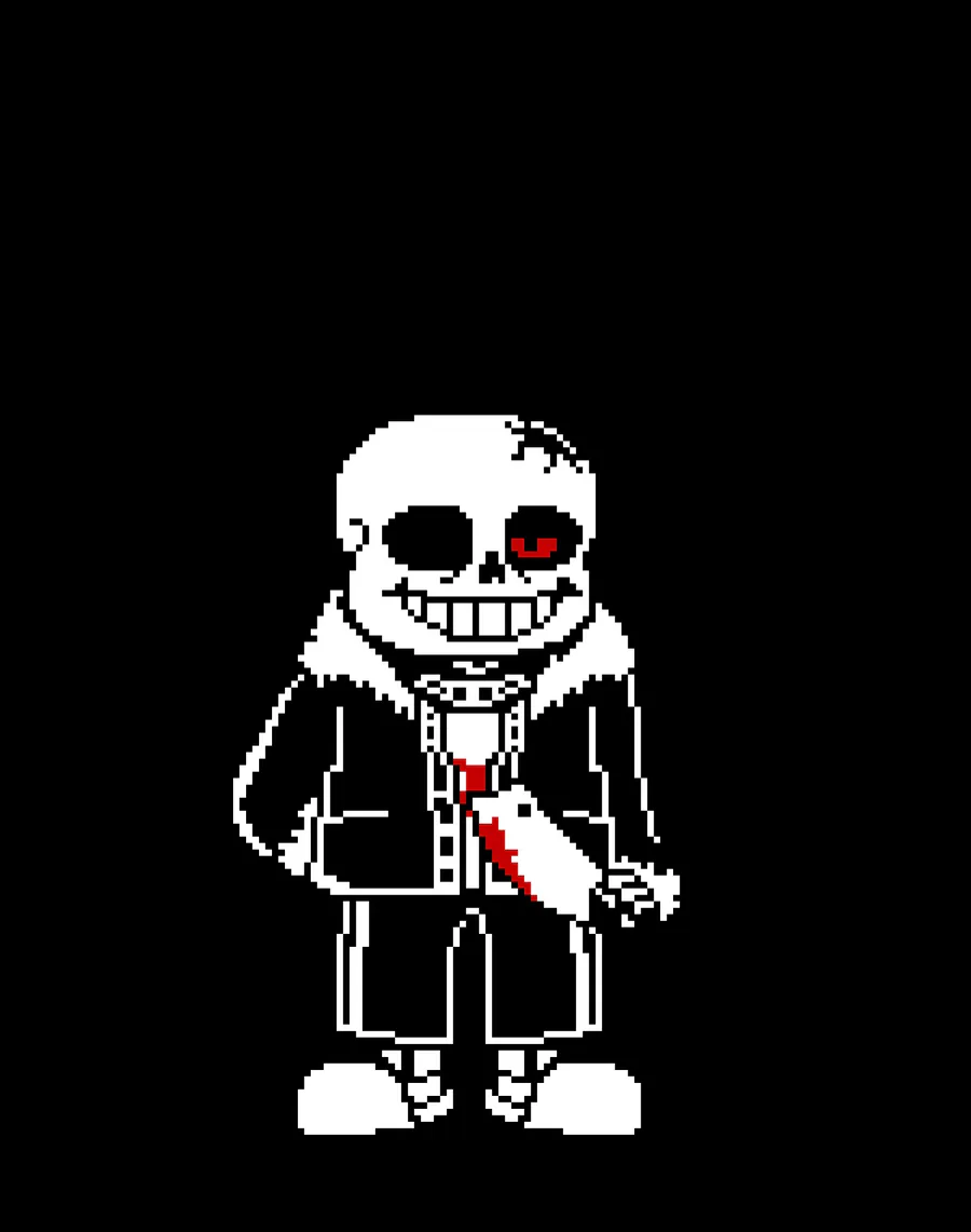 A horror sans sprite I made : r/Undertale