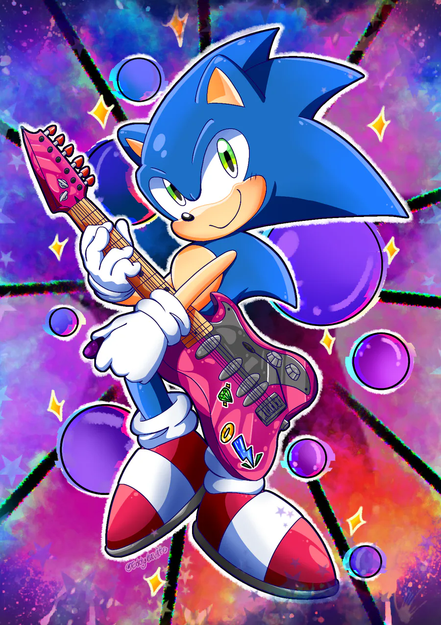 Eddykavito on Game Jolt: Hyper sonic:gj/jolt: #art #fanart #digitalart  #sega #sonic #sonicth