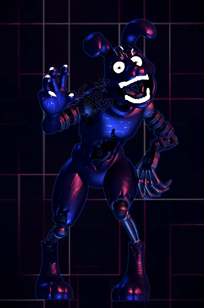 🎄FrostMan🎁 on Game Jolt: GLAMROCK BONNIE FOUND IN FNAF RUIN