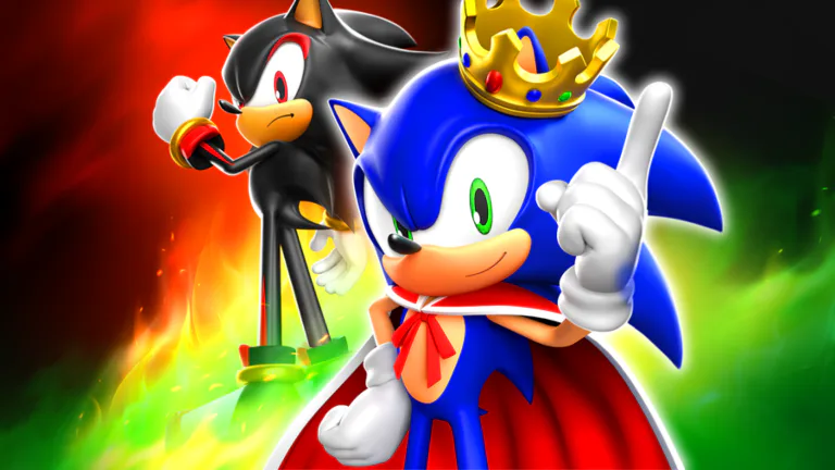Salee on Game Jolt: Super Shadow kicks Hyper Sonic into the water