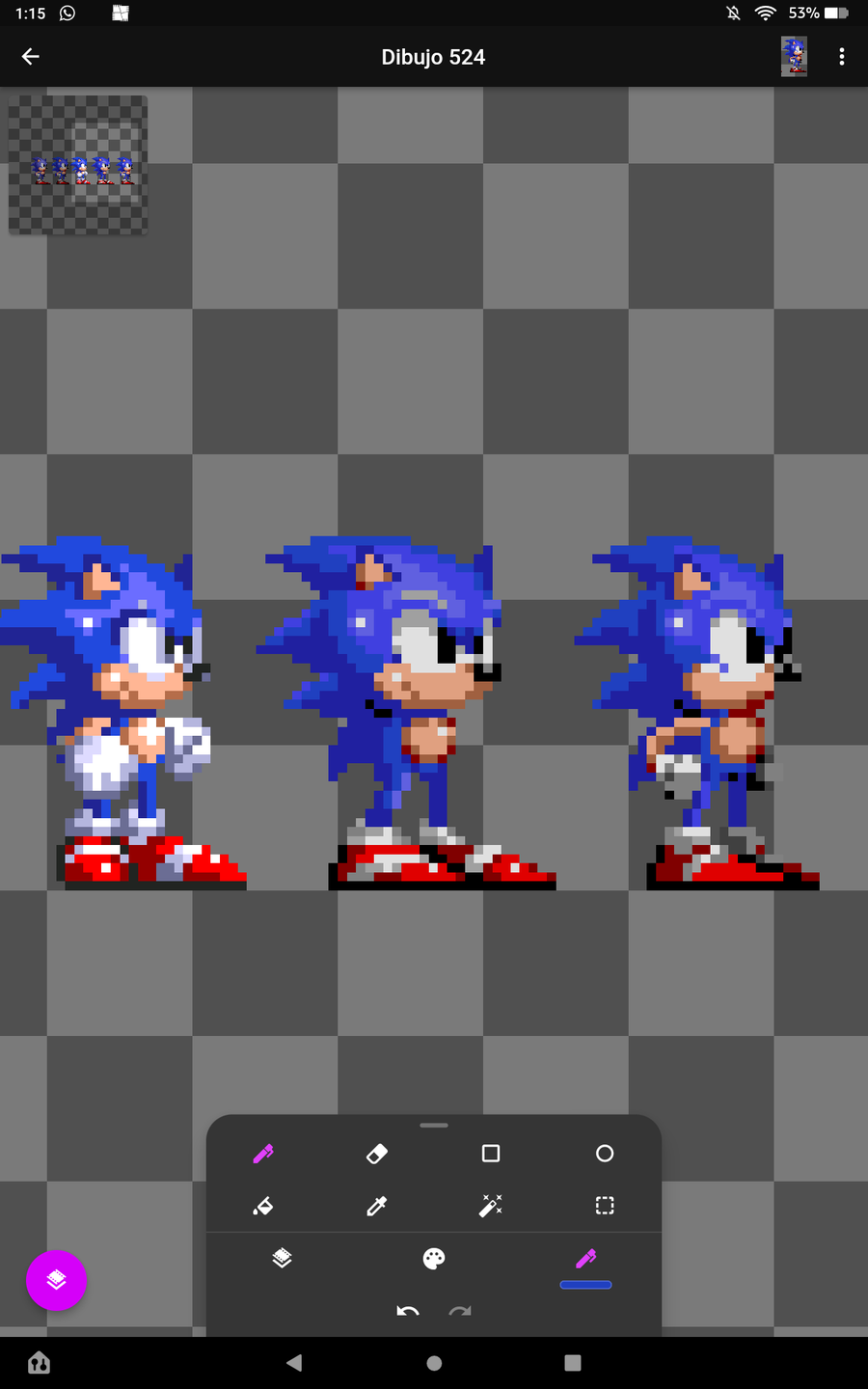 Kanomi13 on Game Jolt: Sonic sprite