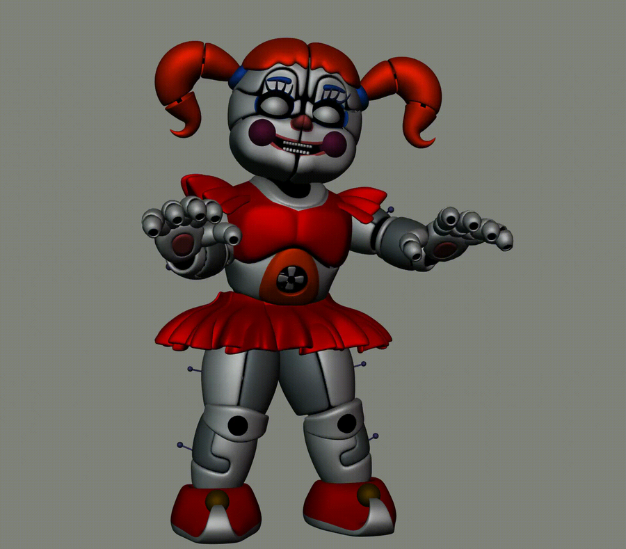 FNAF AR Stylized Sister Location Animatronics Workshop Animations 