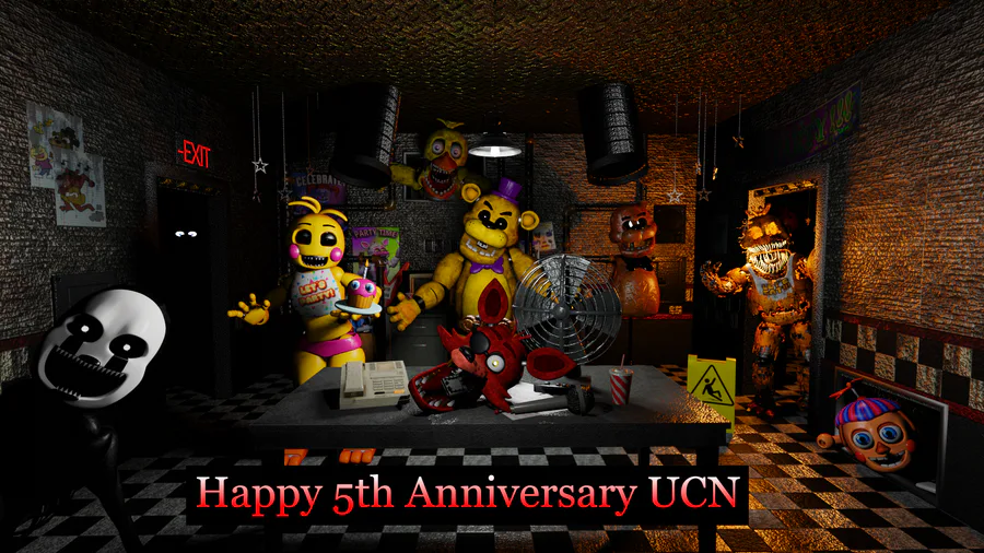 🔥 Happy 3rd Anniversary of UCN!! 🔥 [My digital art] :  r/fivenightsatfreddys
