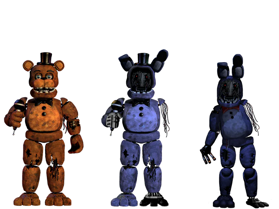 Fnaf withered animatronics action figures