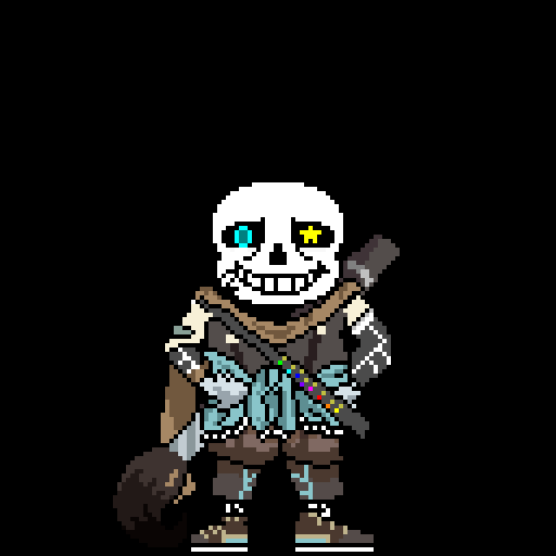 Pixilart - Ink Sans Battle Sprite by Anonymous