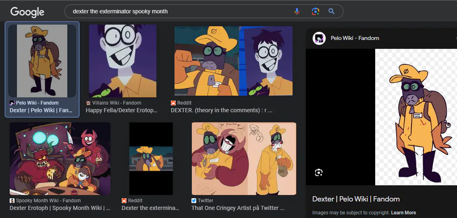 Dexter Erotoph, Spooky Month Wiki