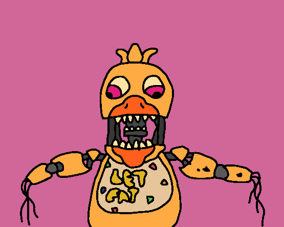 Withered chica - Desenho de kiringames - Gartic