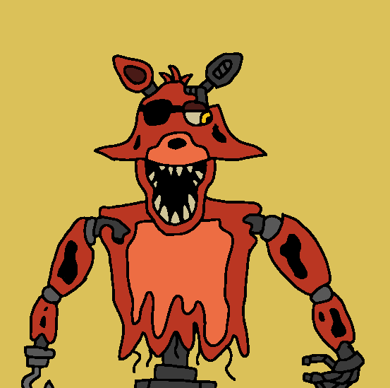 Withered Foxy - Desenho de tales_3004 - Gartic