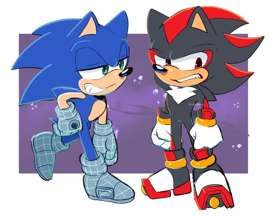 Sonic vs Shadow #sonicthehedgehog #shadowthehedgehog