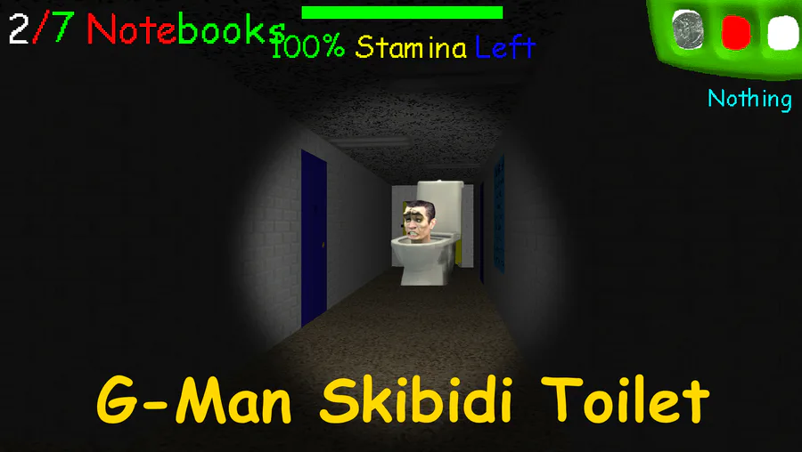 Skibidi G-Man Toilet Helps Baldi by First PrizeGames