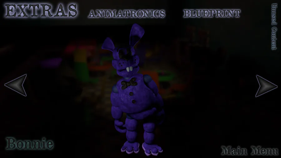 FNAF Security Breach - Extras / Animatronics (All Unused Models