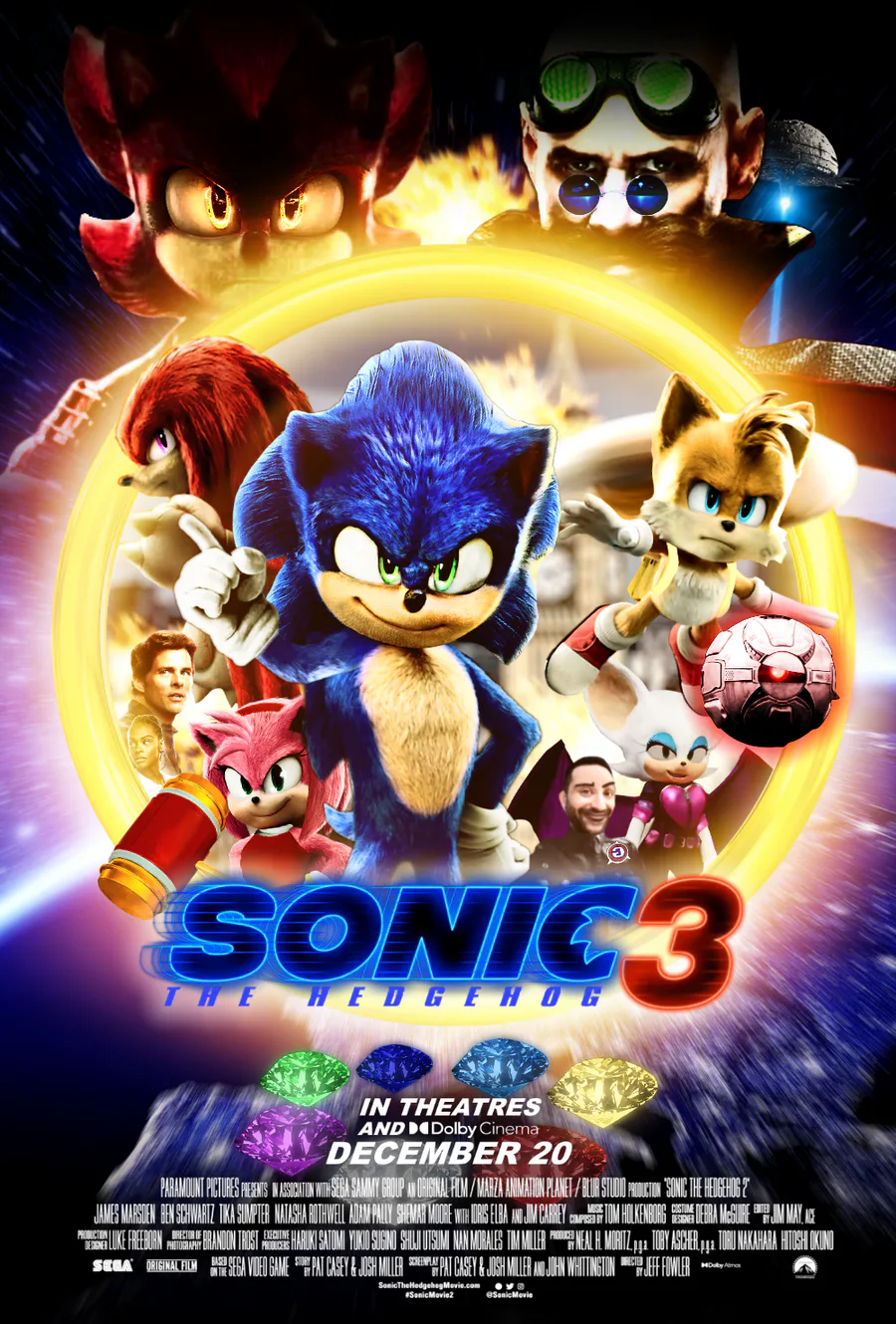 Sonic movie 3 poster
