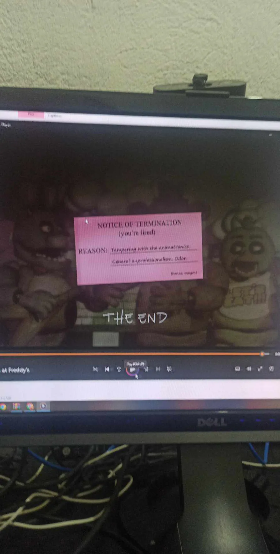No Tampering achievement in Five Nights at Freddy's