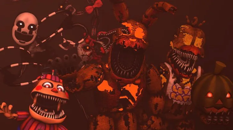 DC2/FNAF4] Animatronics (halloween)