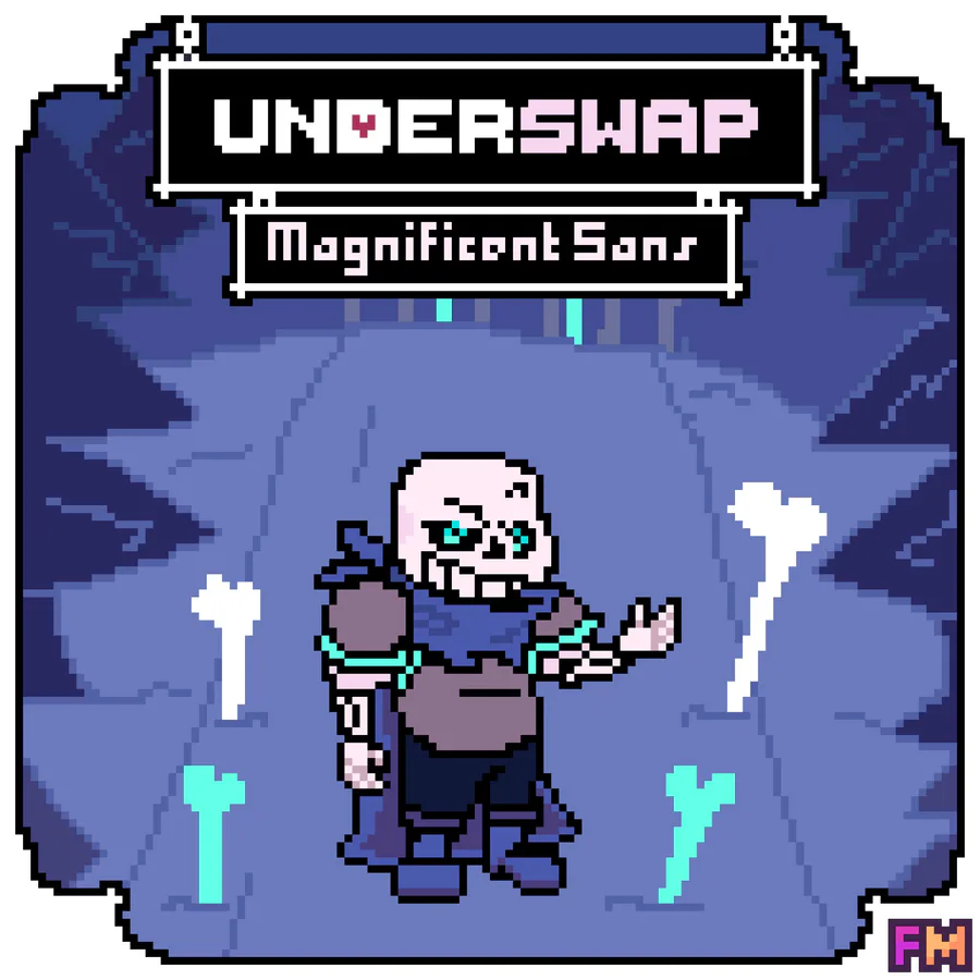 Pixel art - underswap sans