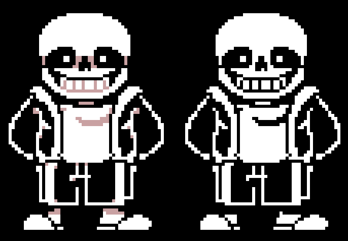 Pixilart - Sans (Battle Sprite) by Nintendo-Fan