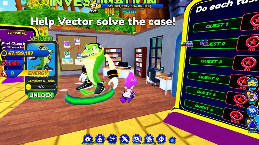 SonicSpeedSimulatorRebornLeaks on Game Jolt: Vector The Crocodile is  coming to Sonic Speed Simulator with the ne