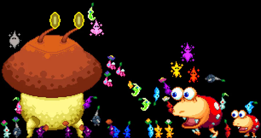 pixel art & animations by a bird — friendly reminder that pikmin 4 is  coming out