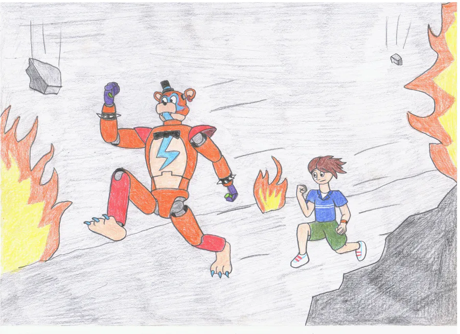 Run, Gregory!  Fnaf drawings, Fnaf, Anime fnaf