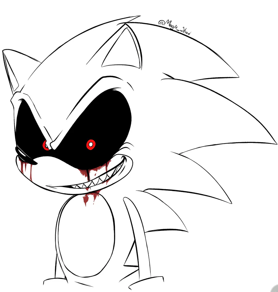 Funni Purpl Shad on Game Jolt: Sonic.exe 2011 pixel art (!don't