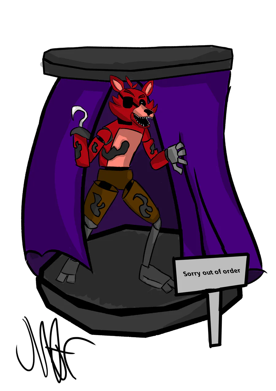 Texaram on Game Jolt: Want a Foxy drawing? Querem um desenho do Foxy?