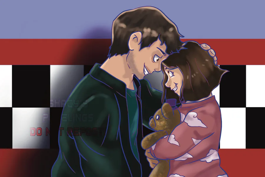 Shacys_Pagelings on Game Jolt: Fanart of Mike Schmidt and Abby Schmidt  from the FNAF Movie. Can't