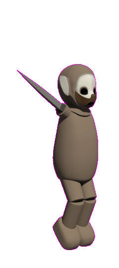 JustALilToby on Game Jolt: Tinky Winky from Slendytubbies 1 model