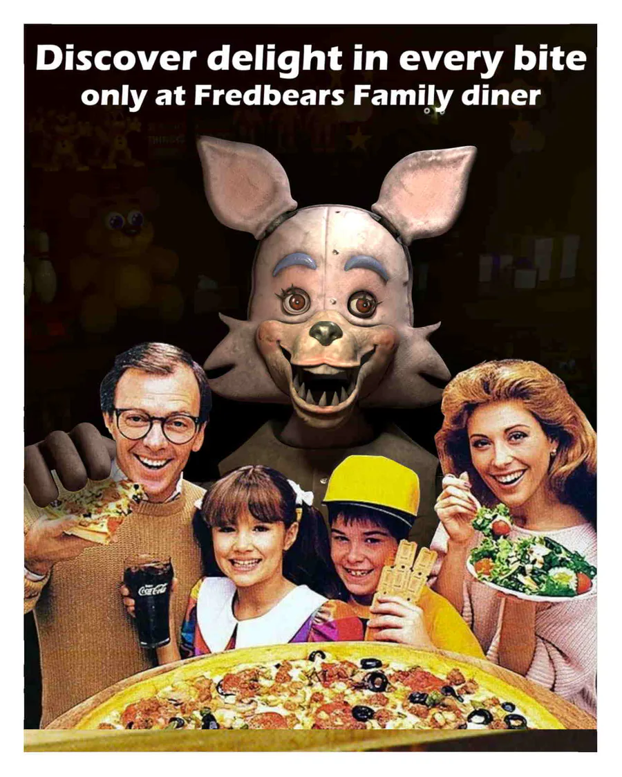  Fredbear'S Family Diner Poster (Spring Bonnie) Sticker