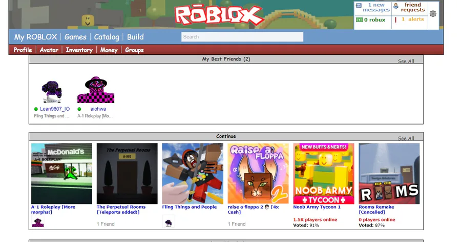 Nostalgic Roblox Games 