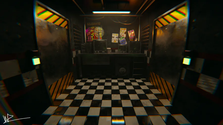 The FNaF1 Office Recreated in Blender Eevee! : r/fivenightsatfreddys