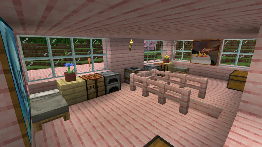 Minecraft: Pink House (part 2)