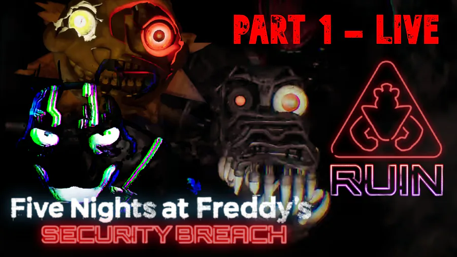 FNAF Security Breach DLC Ruin ao VIVO PARTE 1! Início Gameplay de