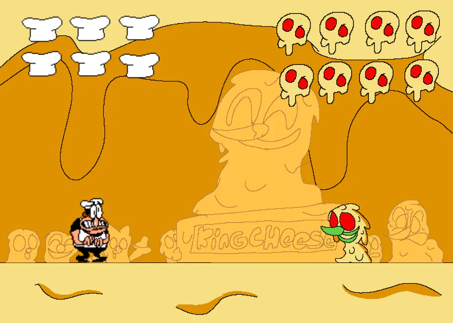 Peppino's BIG BURN Pizza tower animation