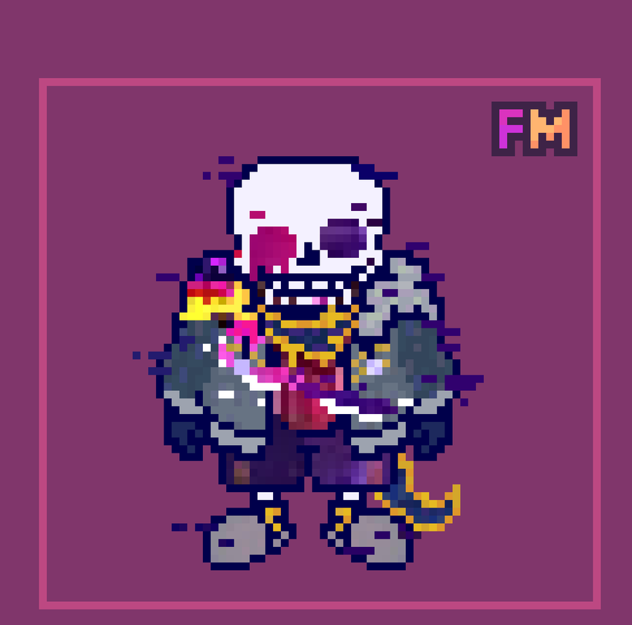 FakeMrM on Game Jolt: New Murder/Dust Sans sprite + evolution of