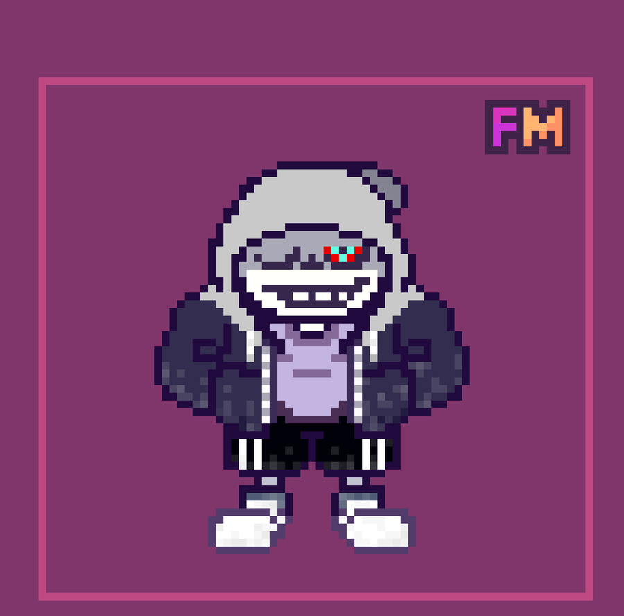 Dust sans sprite pixel art