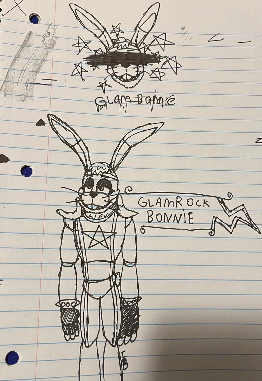 Fnaf Glamrock Bonnie  Fnaf drawings, Fnaf art, Bonnie