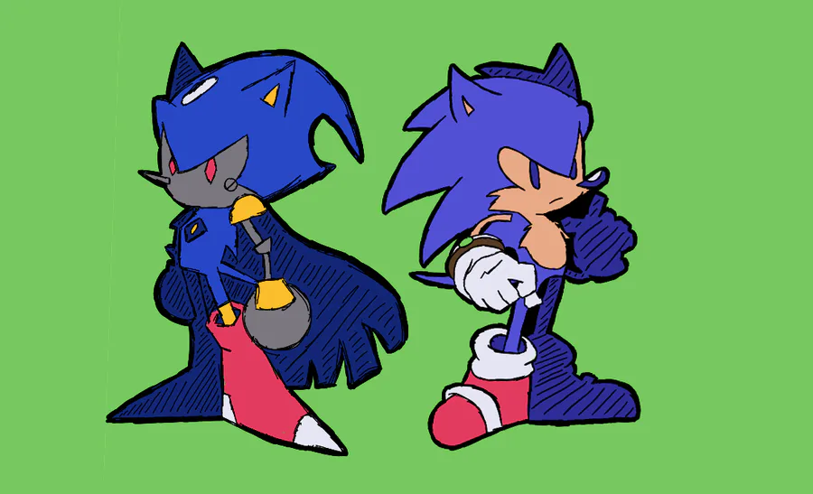 Neo Metal Sonic, I believe  Sonic heroes, Sonic, Sonic fan art