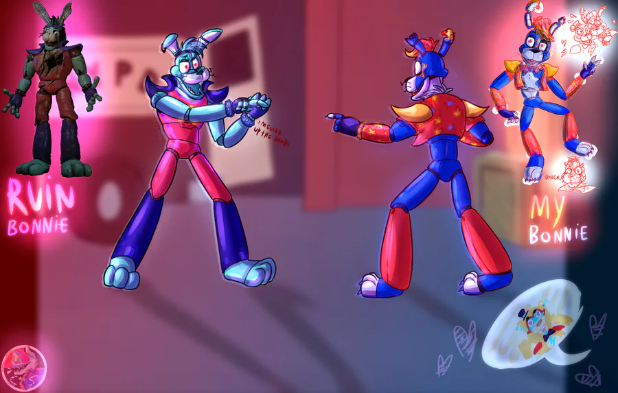 FNAF SB] Glamrock animatronics Cutouts! :D 3 originals by me and