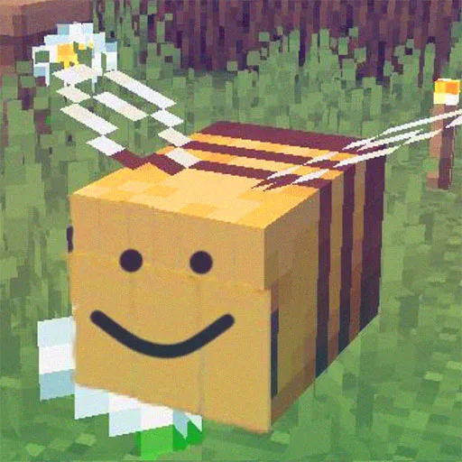Cardboard bee Minecraft Mob Skin