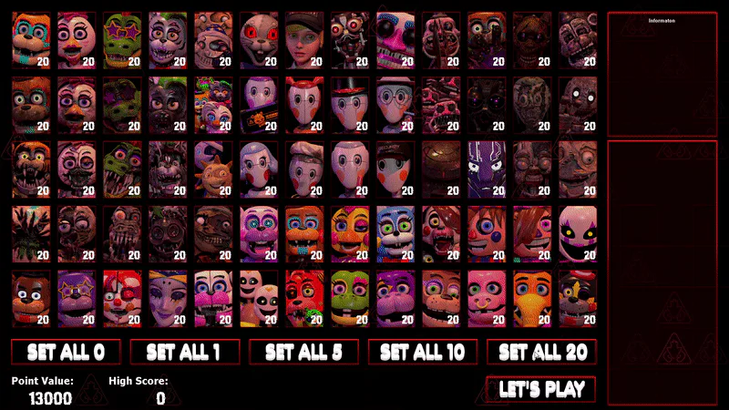 Fnaf, Ultimate Custom Night