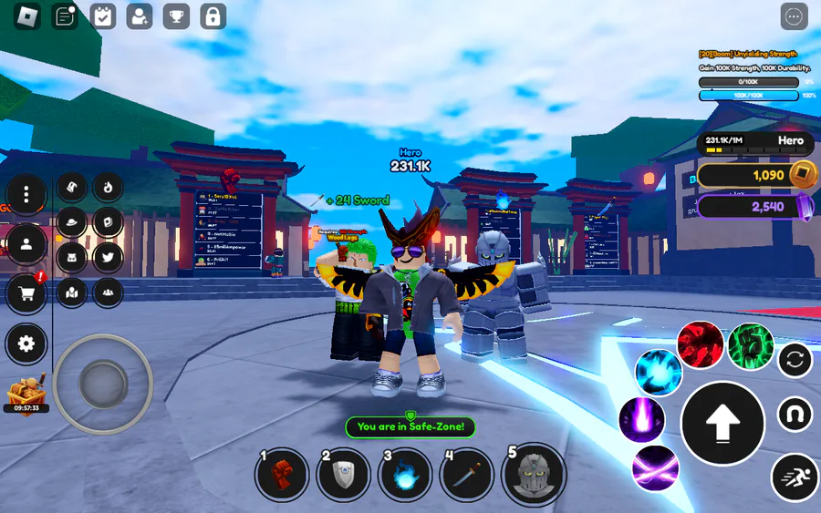 Roblox Account- Anime Fighting Simulator