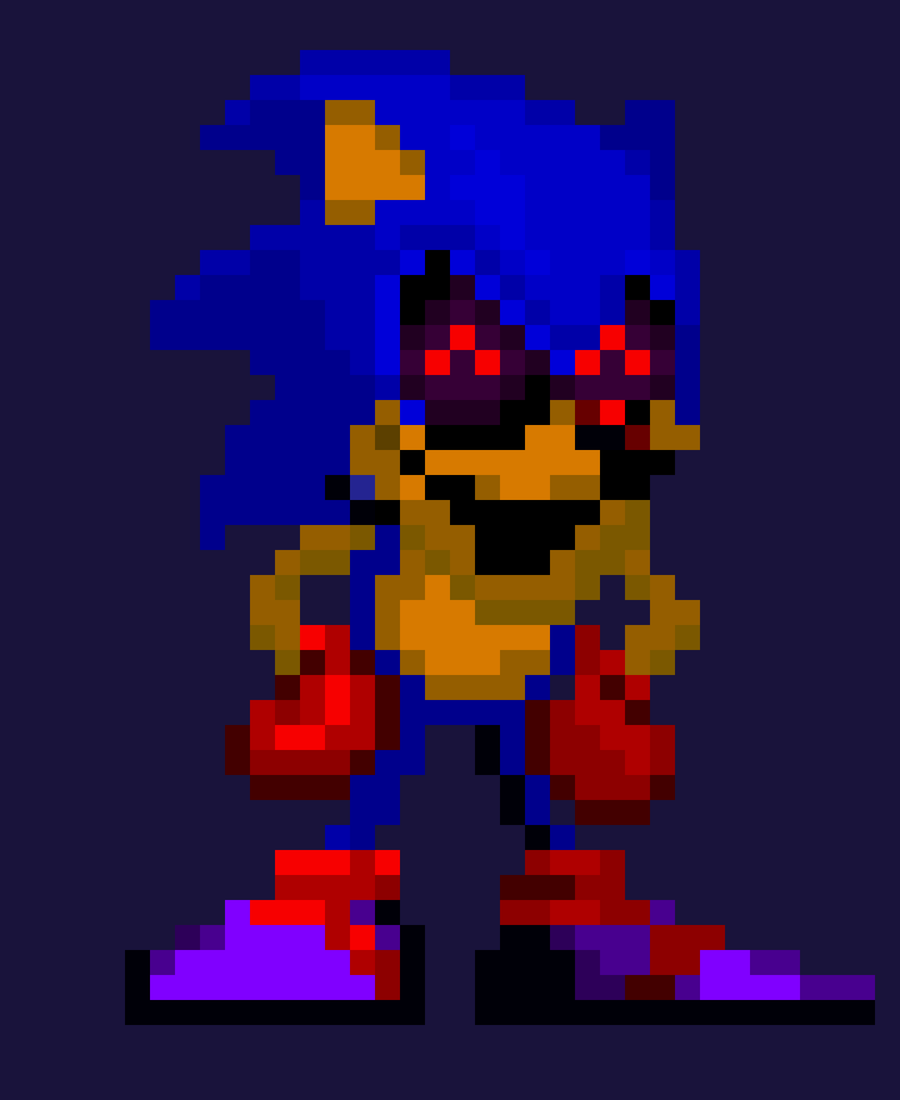 フィン・ザ・フェネック on Game Jolt: I made a Lord X sprite. The Head was made by Lord  X's creator, JoeD