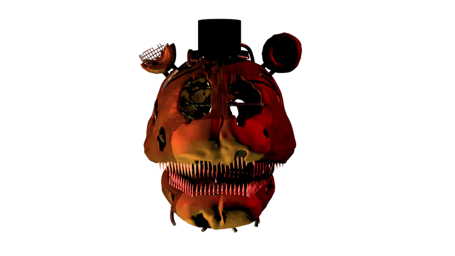 stylized nightmare freddy model im workin on. : r/fivenightsatfreddys