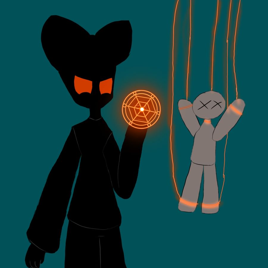 Redrew the meme of the stickman stabbing another stickman and