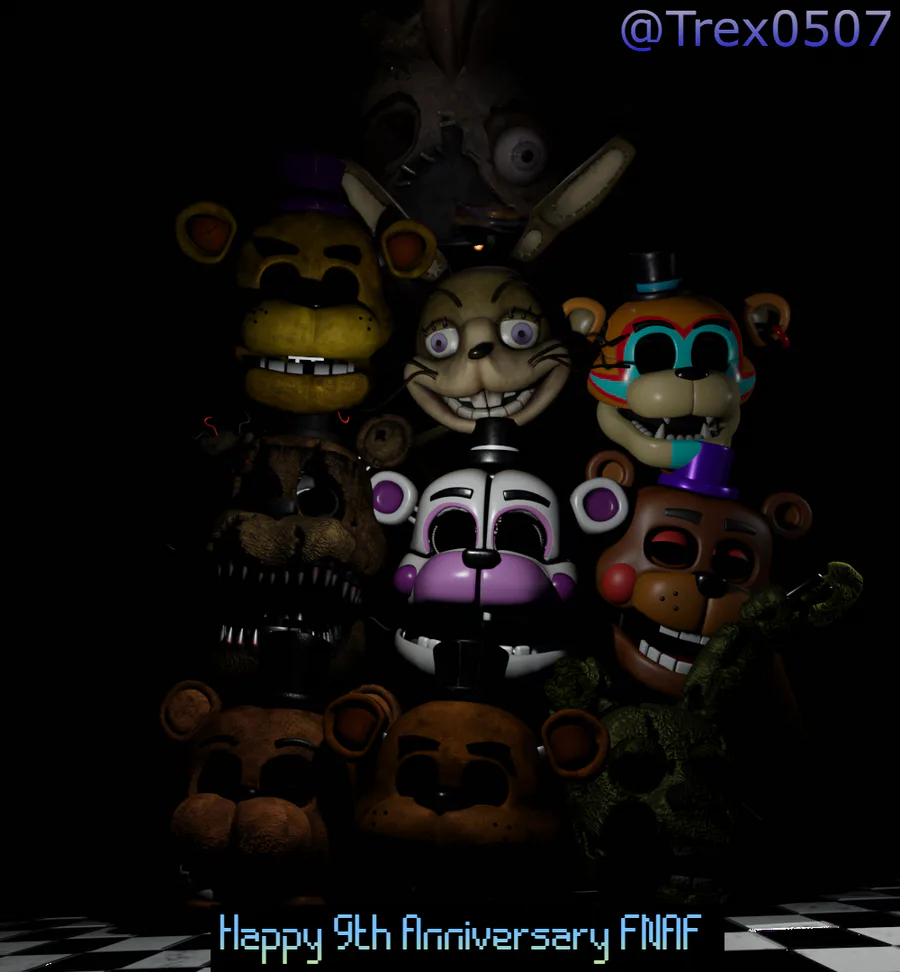 FNaF 9th Anniversary by Mikey12games -- Fur Affinity [dot] net