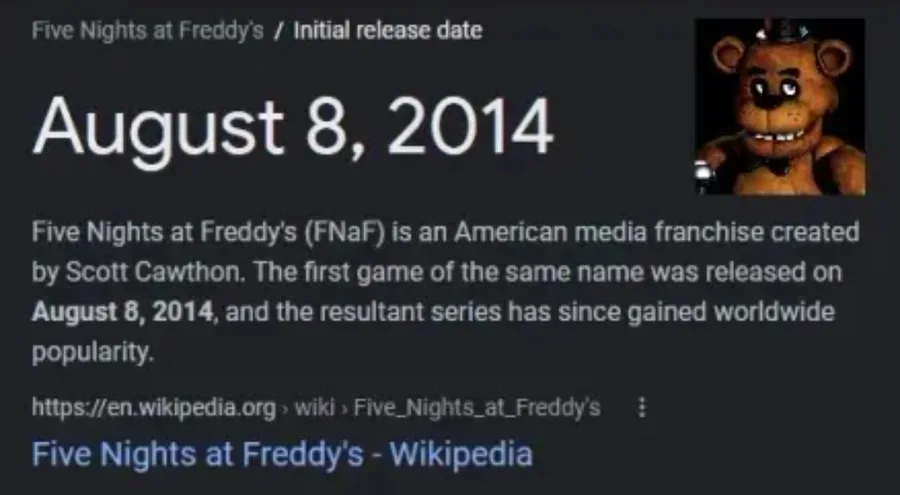 Five Nights at Freddy's - Wikipedia